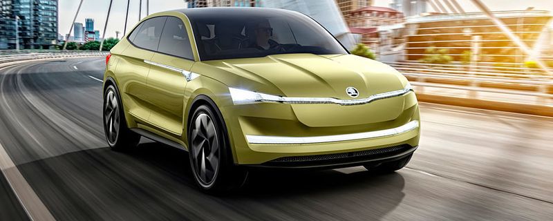 Skoda präsentiert auf der IAA mit dem Konzept Vision E sein erstes rein elektrisch angetriebenes Fahrzeug.