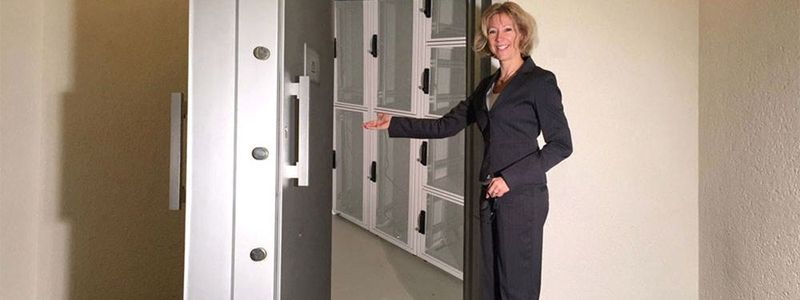 Der Server-Raum ist unterirdisch, durch dicke Betonwände und einer Panzertüre vor jeglichem nicht-autorisiertem Zugang geschützt. Zutritt ist etwa in Begleitung einer Administratorin möglich.