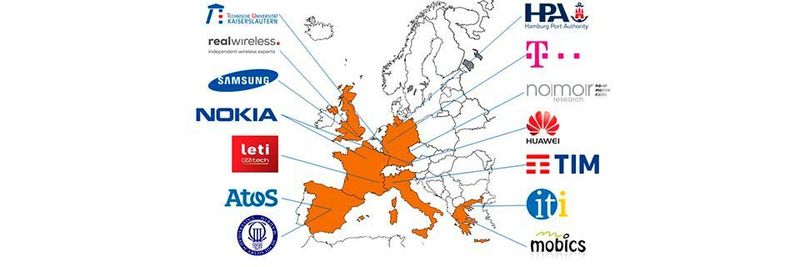 An 5G-MoNArch sind 14 Unternehmen aus sechs europäischen Ländern beteiligt.