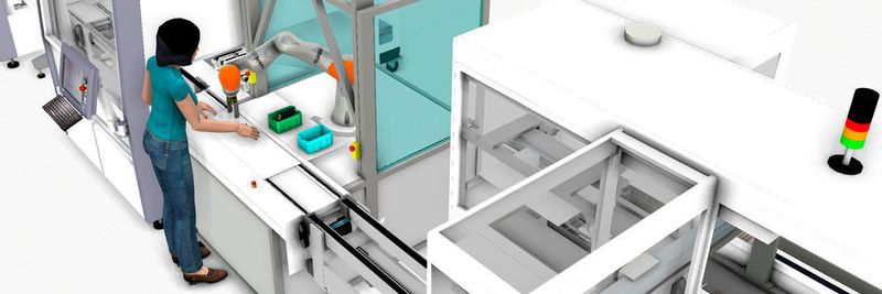 Gemeinsame Arbeitsplätze von Mensch und Roboter sollen bald zur Normalität werden. Das Fraunhofer IFF und Systemintegrator Symacon wollen in dem gemeinsamen Projekt MR_KOOP deren Vorabplanung und Integration in den Produktionsprozess deutlich vereinfachen.