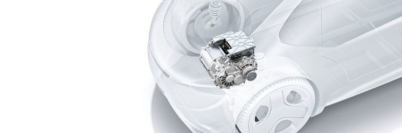 Mit einem Start-up Antrieb stellt Bosch ein neues Konzept für einen E-Antrieb vor. Die eAchse ist effizienter und günstiger als andere Elektroantriebe.