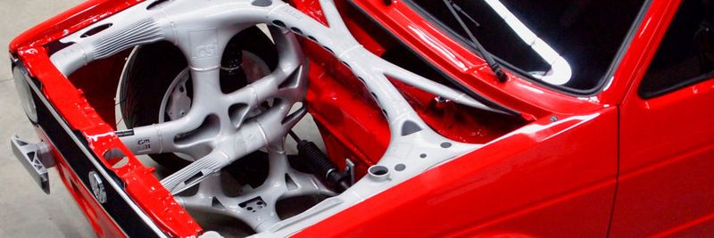 Der Vorbau des Youngtimers zeigt die Möglichkeiten der Additiven Fertigung.