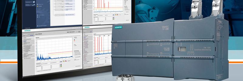 Mit Condition Monitoring lassen sich Anlagenzustände überwachen. Dafür hat Siemens das Condition Monitoring System Siplus CMS1200 entwickelt. Basis ist das Condition Monitoring Modul SM 1281 als Erweiterungsbaugruppe der Simatic S7-1200-Controller.