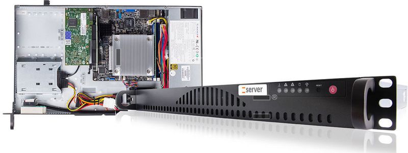 Der Rack-Server „RI1101H“ von der Thomas-Krenn AG besitzt eine Einbautiefe von 249 Millimetern.