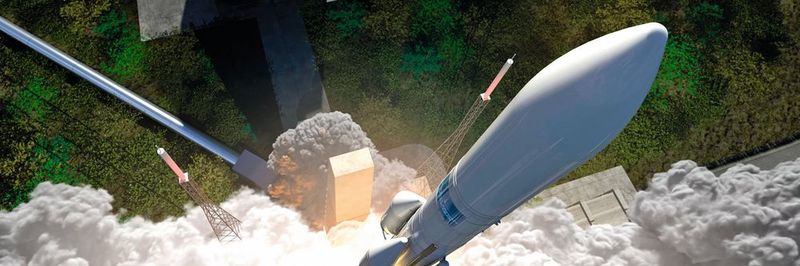 Mit additiven Fertigungssystemen von EOS hat der Raketenhersteller Ariane Group den Einspritzkopf des Oberstufentriebwerks VINCI der Rakete Ariane 6 im All-in-One-Design (AiO) realisiert.