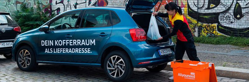 Das neue Pilotprojekt von DHL und VW steht unter dem Motto „Dein Kofferraum als Lieferadresse“.
