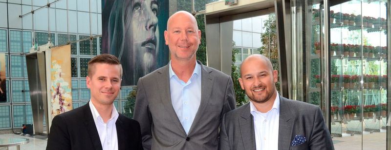 Die Ebertlang-Manager Alexander Hassel (l.) und Marc Fischer (m.) arbeiten seit Mai mit Francesco Dibartolo von Solarwinds MSP zusammen.