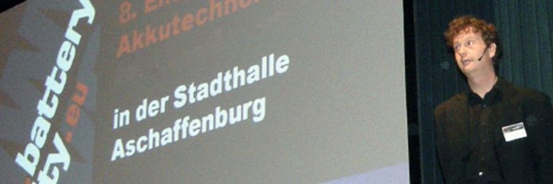 Entwicklerforum Akkutechnologien in Aschaffenburg: Sven Bauer informiert über Trends und Entwicklungspotenziale von Akkutechnologien