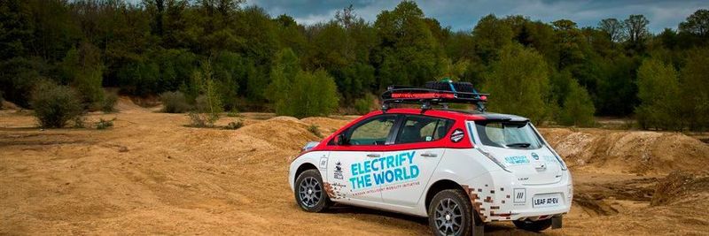 Nissan LEAF AT-EV (All Terrain Electric Vehicle): Im Elektroauto von Europa nach Asien startete „Plug In Adventures“ 2017 mit einem Nissan Leaf bei der Mongol Rally.