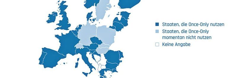 Übersicht der Staaten in Europa, die bereits das Once-Only-Prinzip anwenden