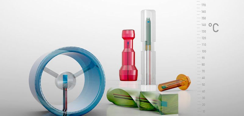 Designfreiheit: Die Temperaturfühler plastoSENS T von Jumo sind in nahezu jeder denkbaren Form möglich, wie das Computermodell zeigt.