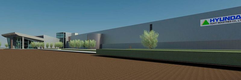 Die neue Europazentrale von Hyundai Construction Equipment im belgischen Tessenderlo ist auf insgesamt 81.000 m² Fläche entstanden. Alleine das Teilelagerhaus umfasst 13.000 m².