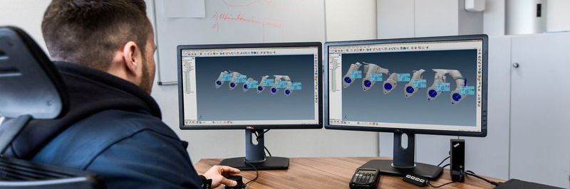 CAD-Datensätze lassen sich sofort nach Scanvorgang am Computer auswerten.