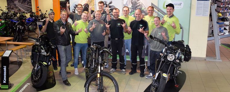 Team OK in Bad Kreuznach: Motorrad und E-Bike unter einem Dach, das fetzt.