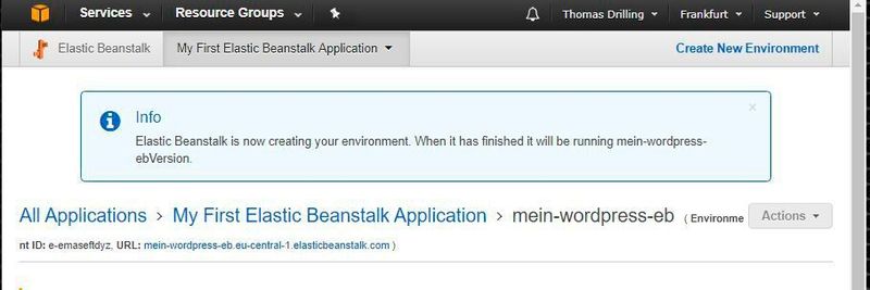 Der Einsatz von Elastic Beanstalk ist einfach und lässt sich komplett über die AWS Management Console steuern.