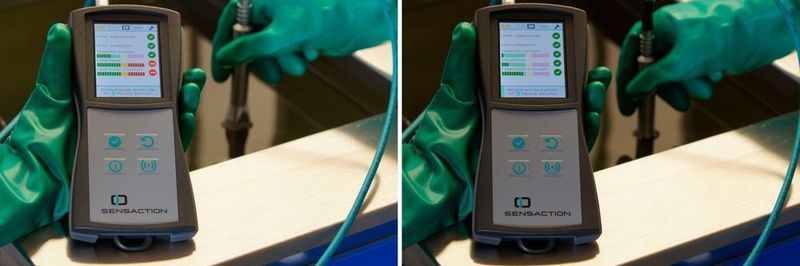 Der Sensor misst mehrere physikalische Parameter wie beispielsweise Konzentration, Temperatur und Verschmutzung einer Flüssigkeit gleichzeitig und zeigt Abweichungen zuverlässig an. Die vorkalibrierte Lieferung ermöglichte die einfache Qualifizierung des Messgeräts für den Einsatz bei Endres.