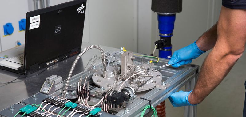 Prüfstand für die Untersuchung metallischer Latentwärmespeicher.
