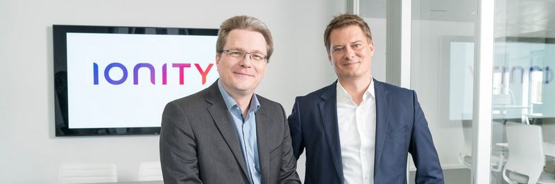Die Ionity-Geschäftsführung: COO Dr. Marcus Groll (links) und CEO Dr. Michael Hajesch.