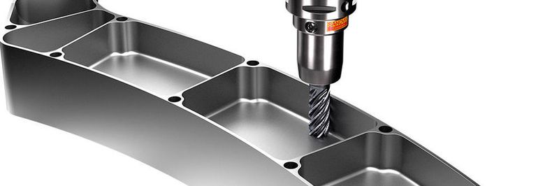 Die neuen HFS-Schaftfräser CoroMill Plura für ISO-S-Materialien von Sandvik Coromant eignen sich besonders für die Bearbeitung von Flugzeugbauteilen aus Titan- und Nickelbasislegierungen.