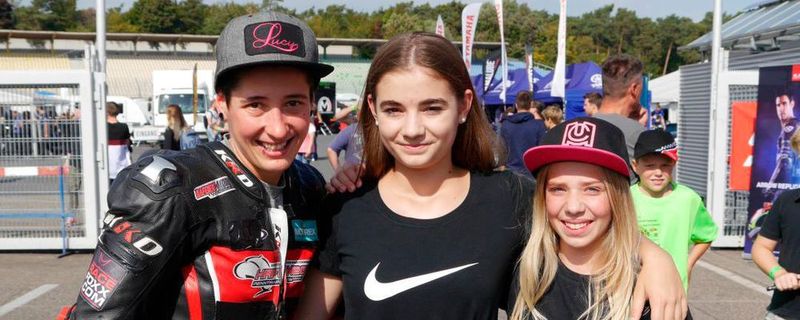 Lucy Glöckner, Lea Schaba und Lucy Michel beim IDM-Finale am Hockenheimring.