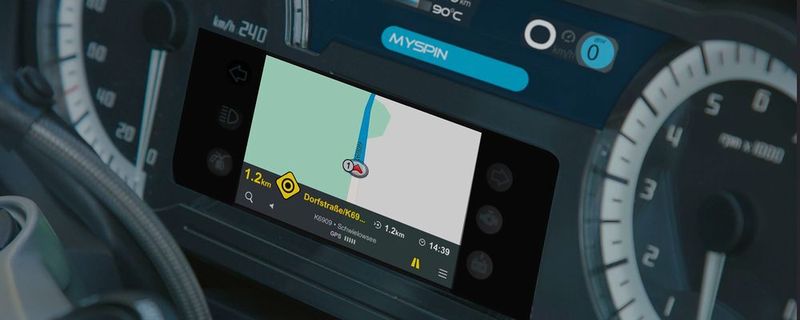 Das Motorrad-Cockpit als digitales Gehirn. Boschs Zukunftsvisionen sind schon Realität.