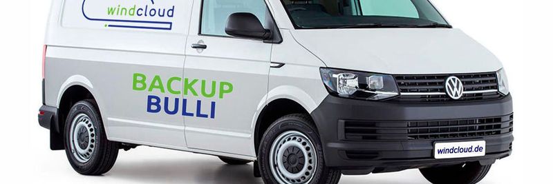 Mit dem „Backup Bulli“ ziehen große Datenmengen in die Cloud um.