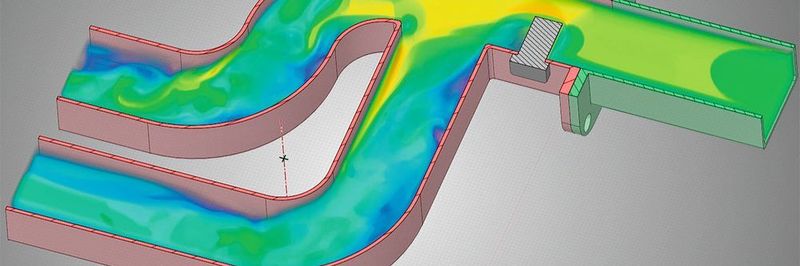 Komplexe strömungsmechanische Vorgänge lassen sich mit der Simulation Discovery Live von Ansys innerhalb kürzester Zeit simulieren und analysieren.