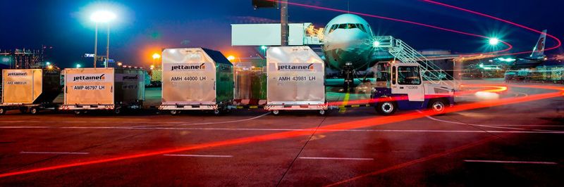 Jettainer entwickelt immer leichtere Unit Load Devices für besseren Klimaschutz in der Luftfracht.