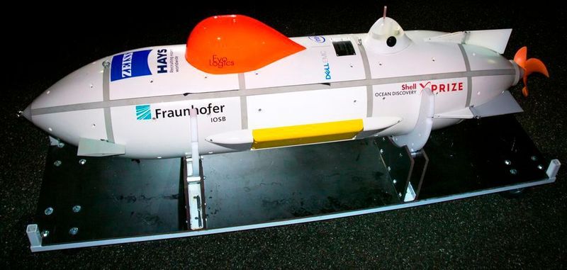 Gerade fertig zusammengesetzt und kurz vor dem Transport zum Feldtest in Nordspanien: Ein „Great Diver“, eine der Tauchdrohnen des Teams Arggonauts.