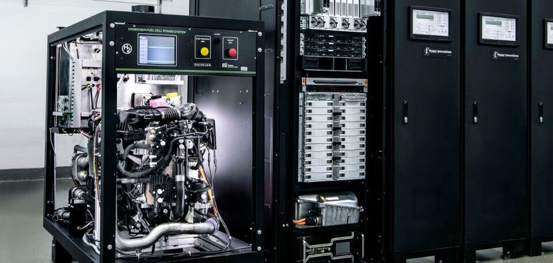 Daimler überträgt seine Fahrzeug-Brennstoffzellentechnologie auf stationäre Energieanlagen: Nachhaltige und unabhängige Energieversorgung für Datenzentren.