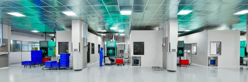 Die hohe Klasse der Reinraumfertigung bei Jay Precision zeigt sich auch an der Schutzkleidung des Personals. Der Maschinenpark umfasst 108 Maschinen im Schließkraftbereich von 400 bis 2.000 kN, davon 40 Allrounder.