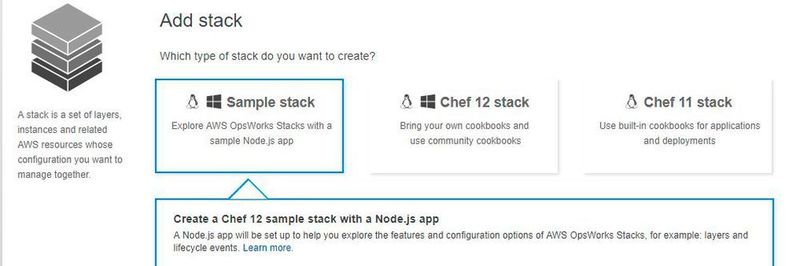 Mithilfe des Beispiel-Stacks für eine Node.js-Anwendung ist es möglich, erste Erfahrungen mit OpsWorks zu sammeln.