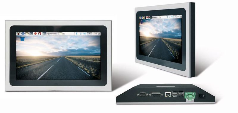 Industrie-PC RPi10 von MASS: basiert auf Raspberry Pi 3 mit 10,1“-Widescreen Multitouch-LCD
