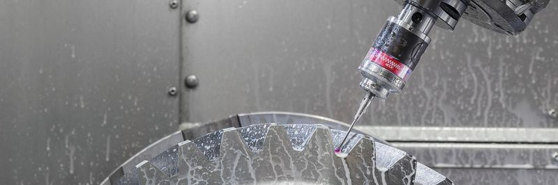 Bei Schuler werden Zahnräder mit dem TC64-Digilog von Blum-Novotest vermessen. Für insgesamt 144 Messungen und 570.000 einzelne Messwerte pro Stück benötigt der Messtaster 13 min.