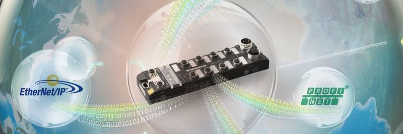 Der Ethernet-Spanner von Turck verbindet durch die Multiprotokoll-Technologie Welten im Feld.