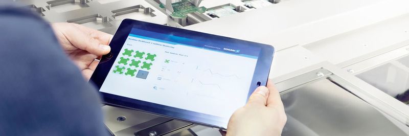Der intelligente Schunk EGL erfasst beim Smart Gripping prozessintegriert in Echtzeit und ohne Einsatz externer Sensoren Angaben zur Größe des Bauteils, zu dessen Beschaffenheit und Zustand. Die aufbereiteten Informationen stehen weltweit über Cloud-Plattformen und andere Datenbanken zur Verfügung.