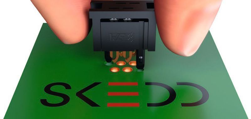 Leiterplattensteckverbinder: Der neue REDFIT IDC-Steckverbinder in SKEDD-Technologie.