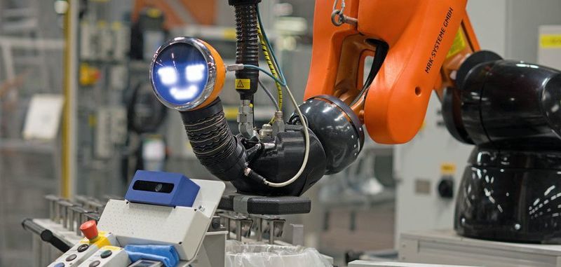 Der Cobot „Walt“ kam im Zuge des Imec-Projekts Claxon bei Audi in Brüssel zum Einsatz.