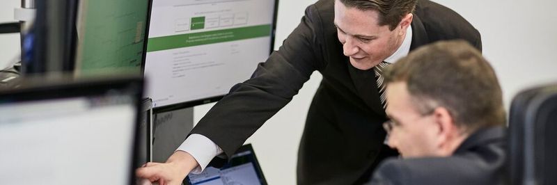 Dr. Christian Polster, Chefstratege und CFO, im Security Operations Center der RadarServices Cybersecurity World, Wien.