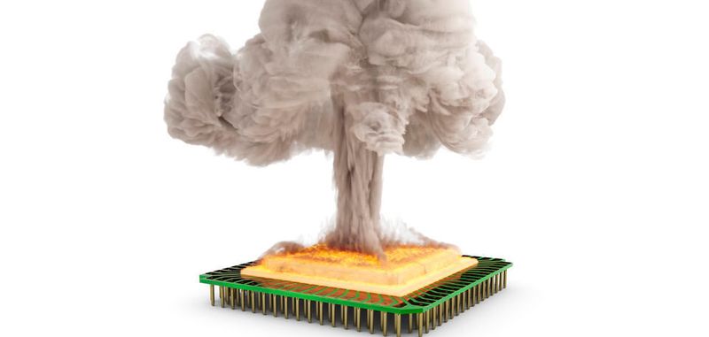 „Meltdown“ heißt auf deutsch „Kernschmelze“.