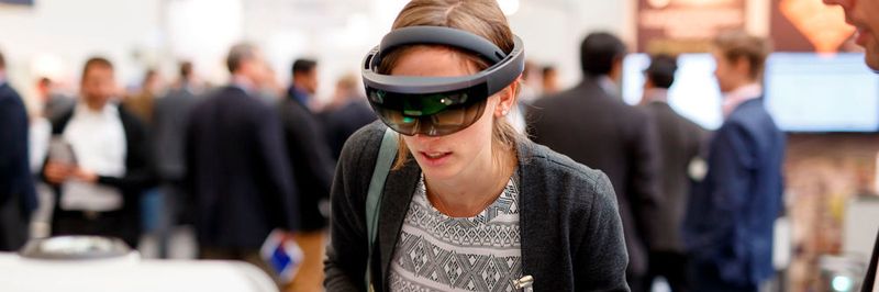 Allgegenwärtig: AR-Datenbrillen auf dem diesjährigen PTC-Forum Europe in Stuttgart.