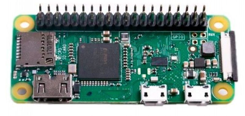 Raspberry Pi Zero WH: Zero-Pi mit WLAN, Bluetooth, Kamera-Port und endlich wieder mit werksseitigem Header.