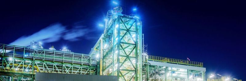 Blick auf die Chlorelektrolyse-Anlage in der Shanghaier Covestro-Produktion.