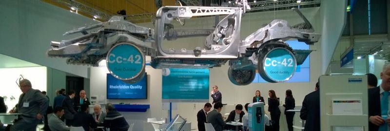 Der Aluminium-Gusslegierungs-Hersteller Rheinfelden Alloys präsentierte auf der Euroguss 2018 die Legierung Castaduct-42 (AlMg4Fe2). Sie wurde für crashrelevante Strukturbauteile entwickelt.
