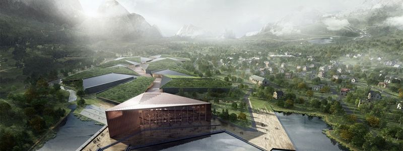 So sehen die Pläne des Planungsbüros HDR für "Kolos" aus, einem amerikanische-norwegischen Joint Venture, das das, oder zumindest eines der größten, Rechenzentren der Welt bauen will.