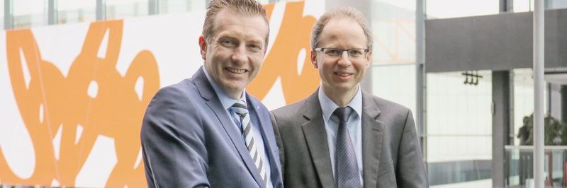 Alexander Stein (li) und Dr. Matthias Schier wollen Messe und Kongress als Duo zum Erfolg führen. Dabei soll die noch junge MT-Connect vom etablierten Medtech Summit profitieren.