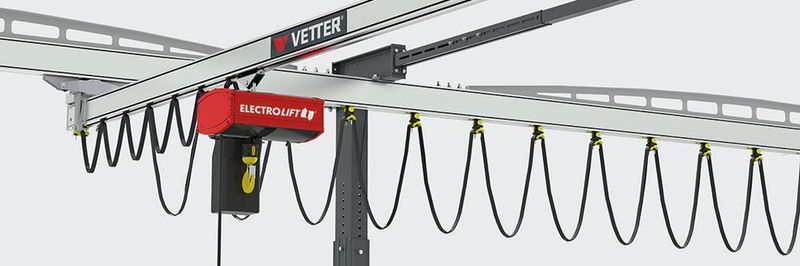 Das neue Kransystem Vetter-„ErgoLine“ will durch beispiellosen Bedienkomfort überzeugen.