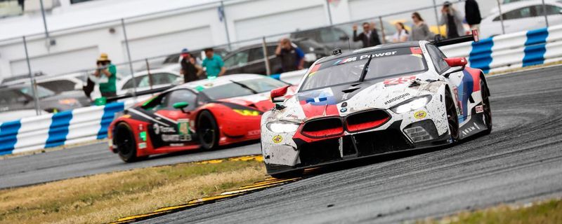 Der BMW M8 GTE bei seinem ersten Renneinsatz, dem 24-Stunden-Rennen in Daytona.