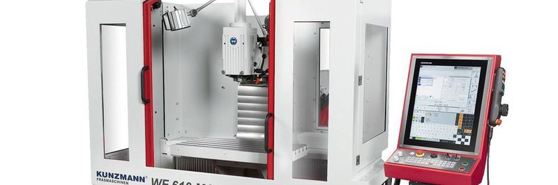 Bei der WF 610 MC von Kunzmann kann der Bediener mittels Schlüsselschalter zwischen dem CNC-Betrieb und der Bedienung per Handrad wechseln.