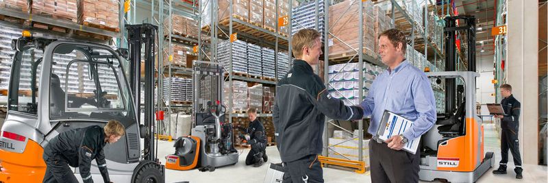 Neben der Serviceleistung am Gerät übernimmt Still auch die Business-Service-Leistung für Kunden, über die man sich vom Wettbewerb differenziert.